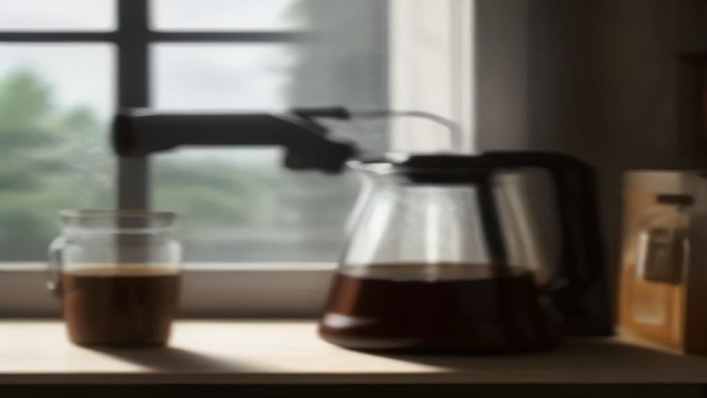 Mão despejando vinagre na cafeteira e limão no ferro