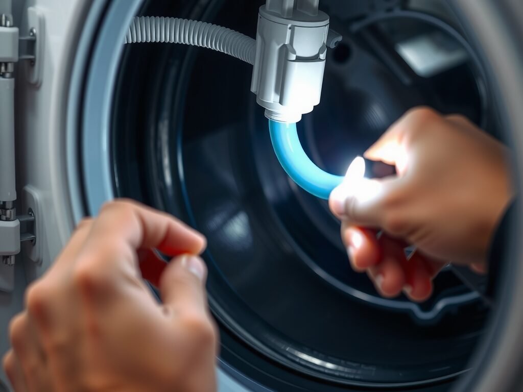 Sensor de nível de água com tubo parcialmente dobrado