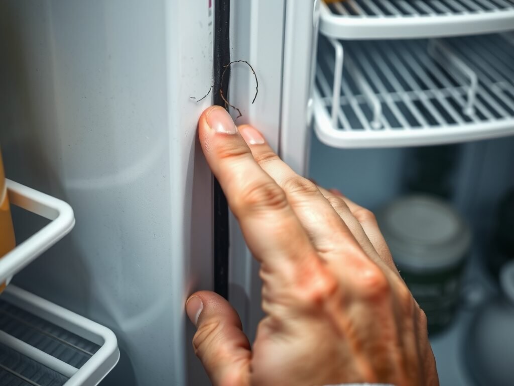 Borrachas da porta do freezer ressecadas