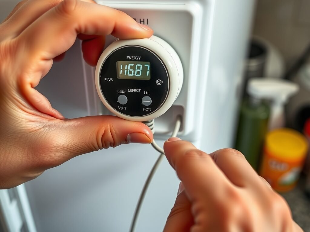 Medição de consumo de energia da geladeira