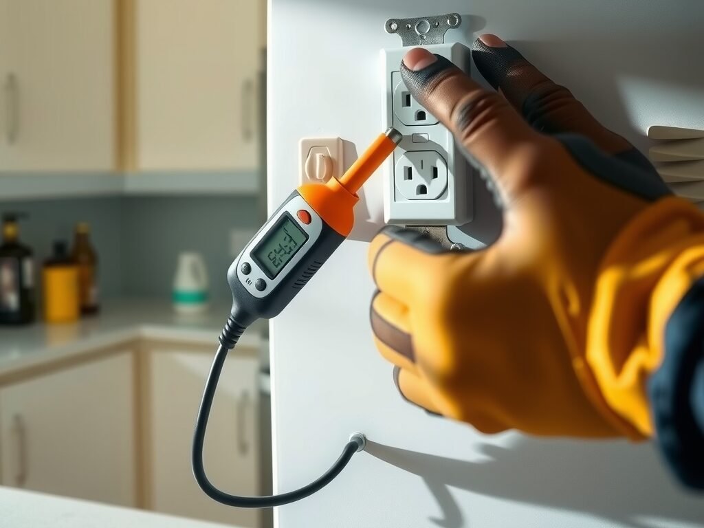 Teste de tomada elétrica por usuário