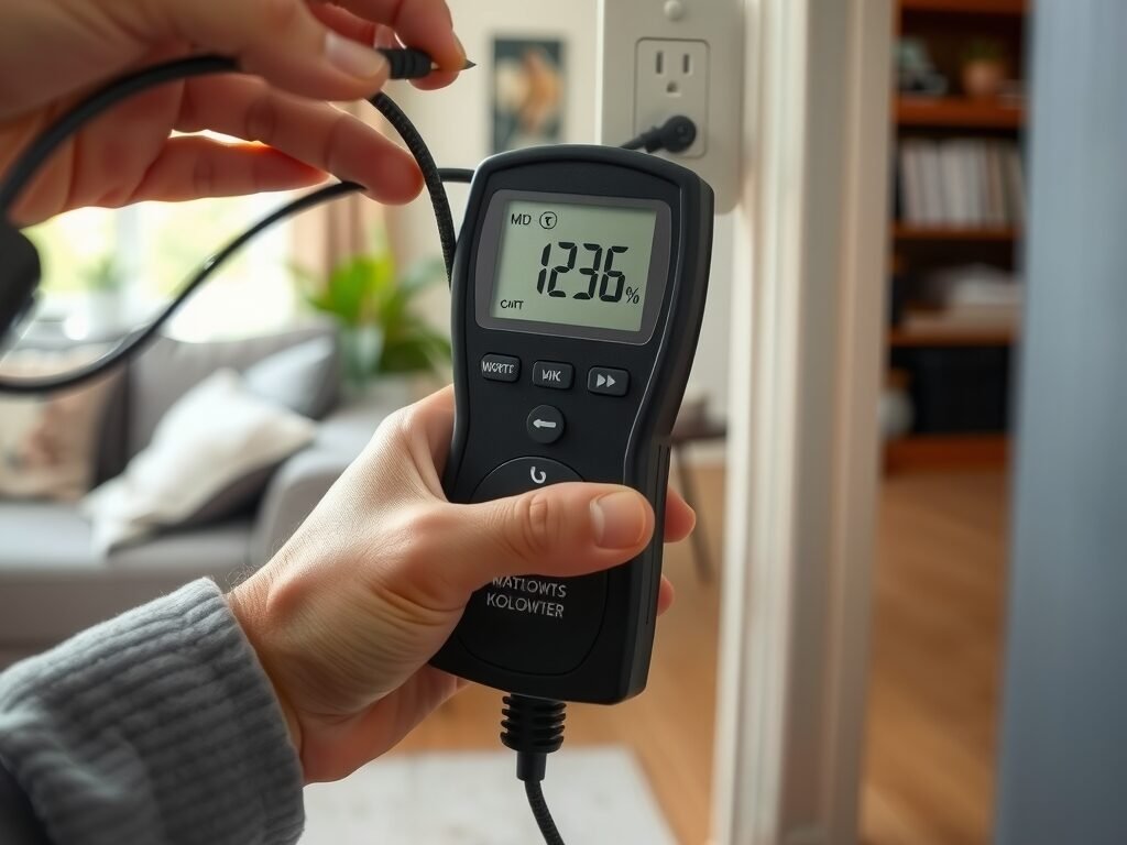 Medição de consumo de energia com watt-metro