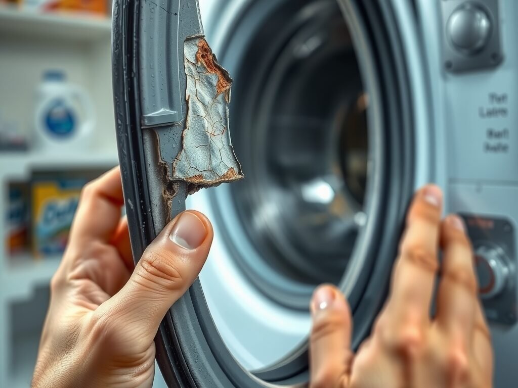 Borrachas de vedação da porta com fissuras